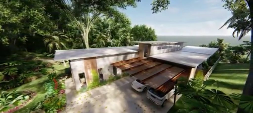Exterior of Surat Thani 3 Bedroom Modern House in Thailand
