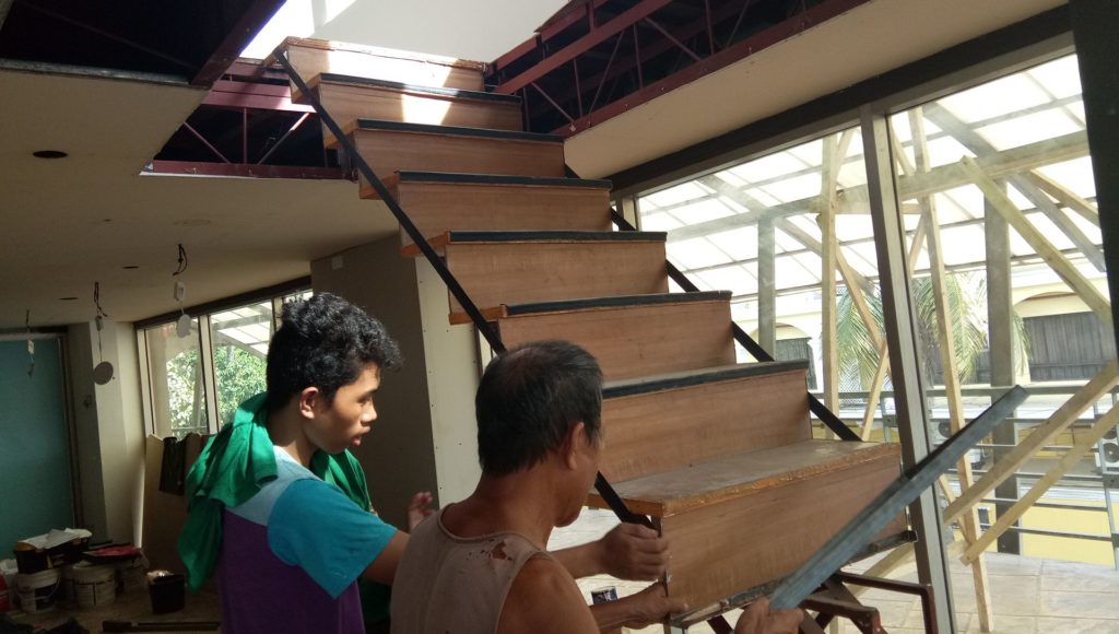 Iloilo Silay Bago Talisay - Stair ongoing construction pictures