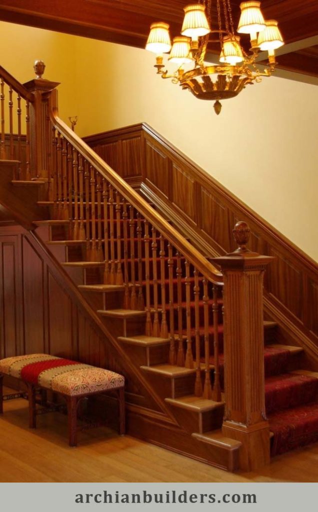04 Wooden Design Stair Railing (1)