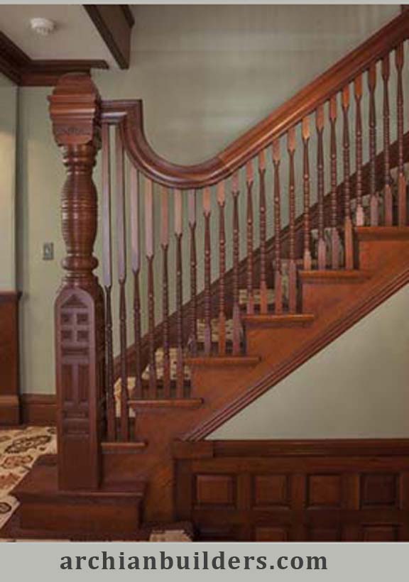 04 Wooden Design Stair Railing (4)